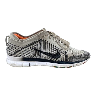 Womens 9.5 Nike Free Tr 5 Flyknit Running Shoes Beige 718785-100 Low Top Lace - Image 1 of 4