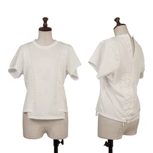 COMME des GARCONS Loop Design Pique Short Sleeves T-shirt Size M(K-162541) - Picture 1 of 12