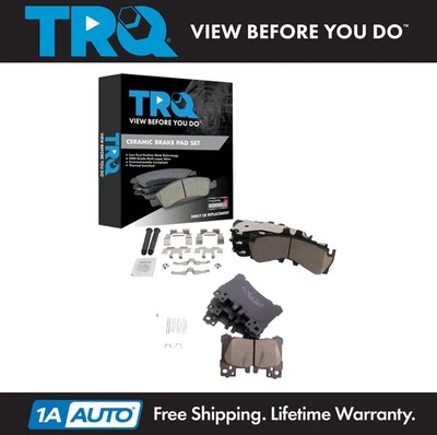 TRQ Brake Pads Ceramic Fits 2018-2019 Lexus LC500 LC500h LS500 2019 LS500h - Image 1 of 4