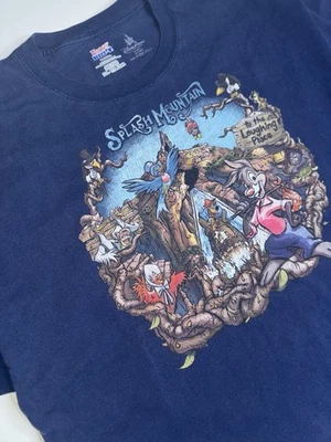 Vintage 90s Y2K Walt Disney World Splash Mountain Retired Ride Blue T-Shirt XL - Image 1 of 4