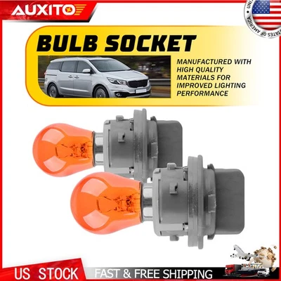 Enchufe de bombilla de lámpara de señal de giro frontal de 2 piezas para KIA Sorento Forte Soul N Foto 1 de 4