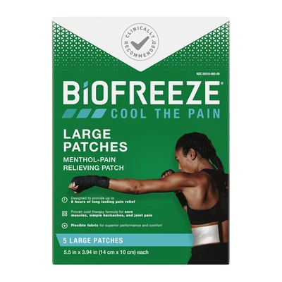 Biofreeze Pain Relief Patch, Large, 5 Patches - Image 1 of 4