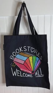 *Nuovo con etichette* Barnes & Noble librerie esclusive benvenute tutte LGBTQ+ Pride Tote Bag - Foto 1 di 5