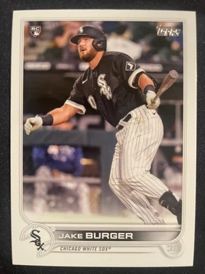 Jake BURGER RC 2022 Topps Series One Rookie #186 Chicago White Sox - Image 1 of 2