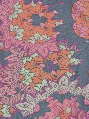 Leggings Lularoe - TC - NUEVOS CON ETIQUETAS - Floral Paisley Geométrico - Azul, Púrpura, Rosa, Melocotón Foto 1 de 4