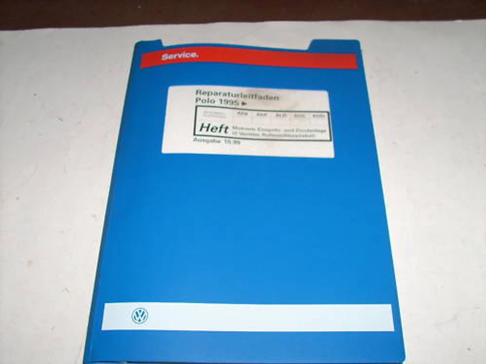 Manual de Taller VW Polo 6N Motronic Sistema Inyección Encendido 2 Válvulas 1995 - Imagen 1 de 1