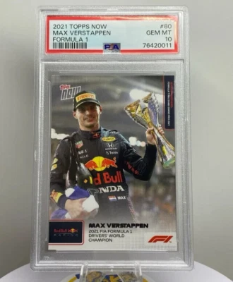 Max Verstappen Red Bull Racing Topps Now F1 (PSA 10) - Image 1 of 3