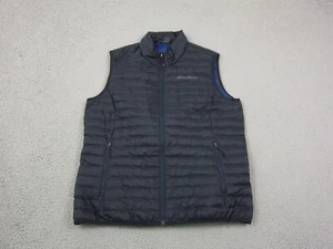 Eddie Bauer Puffer Vest Womens Large Blue 650 Down Fill Feather Quilted Ladies - Picture 1 of 14
