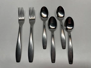 6pc CUS Stainless Solingen Germany Carl Mertens CMR3 Flatware Fork Teaspoon - Picture 1 of 16