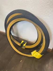 GT LP-5 20" x 2.2" BMX bicycle tire - 110 psi - BLACK; TAN sidewall (PAIR) - Picture 1 of 4
