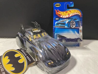 Lote BATMAN ROBIN: BATMOBILE de hojalata sellado coche caramelo y Hot Wheels 001 Foto 1 de 4