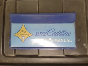 1972 CADILLAC OWNERS MANUAL SET ORIGINAL GLOVE BOX BOOKS - Bild 1 von 8