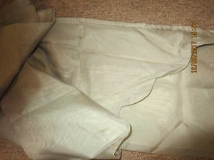 LIGHT BROWN VOILE SWAG VALANCE---44" ACR. X 64" DOWN-#P19A-B57A - Picture 1 of 12