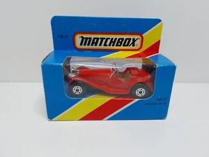 Matchbox Jaguar SS 100 MB47 Rot Lesney Oldtimer Modellauto Macau OVP Rar - Bild 1 von 6