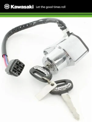 GENUINE KAWASAKI NEW 2001 - 2008 VULCAN 1500 IGNITION SWITCH & KEYS 27005-1256 - Imagem 1 de 4