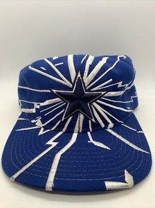 Vintage Dallas Cowboys NFL Starter Shockwave Lightning Snapback Hat Cap - RARE
