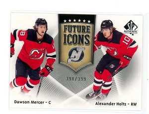 2021-22 SP AUTHENTIC FI-18 FUTURE ICONS /399 ROOKIE DAWSON MERCER HOLTZ - DEVILS - Picture 1 of 1