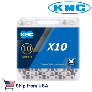 KMC X10 MTB Road Bike Chain 116L 10 Speed Bicycle Chain Magic Button Mountain - Picture 1 of 1
