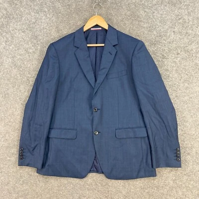 Jaqueta Masculina Daniel Hechter Tamanho G Grande Xadrez Azul Manga Longa Gola A8503 - Imagem 1 de 4