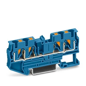 10 Stück PT4 3211802 PT 4 -QUATTRO BU - Durchgangsklemme PHOENIX CONTACT - Bild 1 von 2