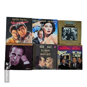 Humphrey Bogart Collection Laserdisc LD Lot 6 African Queen Have or Have Not 