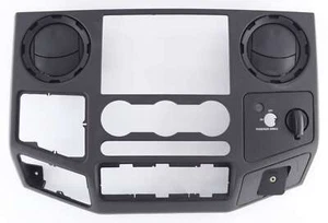 08 - 10 Ford F-250 F-350 F-450 F-550 Dash Bezel Trim Radio Climate Control Black - Picture 1 of 12