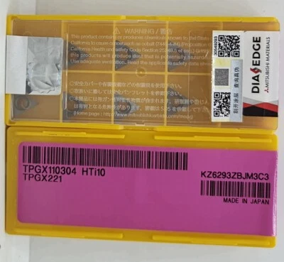 HERRAMIENTA CNC MITSUBISHI TPGX110304 HTi10 TPGX221 10 piezas insertos de carburo originales Foto 1 de 3