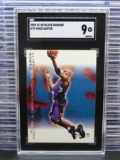 2000-01 Upper Deck Black Diamond Vince Carter #79 SGC 9 Raptors