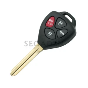 Carcasa de llave remota apta para TOYOTA Camry Avalon Corolla Matrix RAV4 Yaris 4B 4 BTN - Imagen 1 de 2