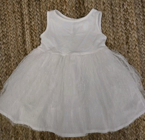 Vestito BURBERRY bambino in tulle avorio taglia 3 mesi