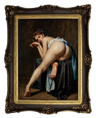 Erotik Akt Nude art Bild 40x50 mit Rhamen Female Woman Erotic ER7 - Bild 1 von 2