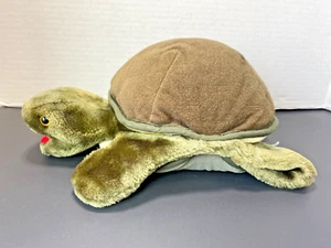 Folkmanis Green Turtle Hand Puppet Full Body Folktales Furry Folk Tortoise 12" - Picture 1 of 11