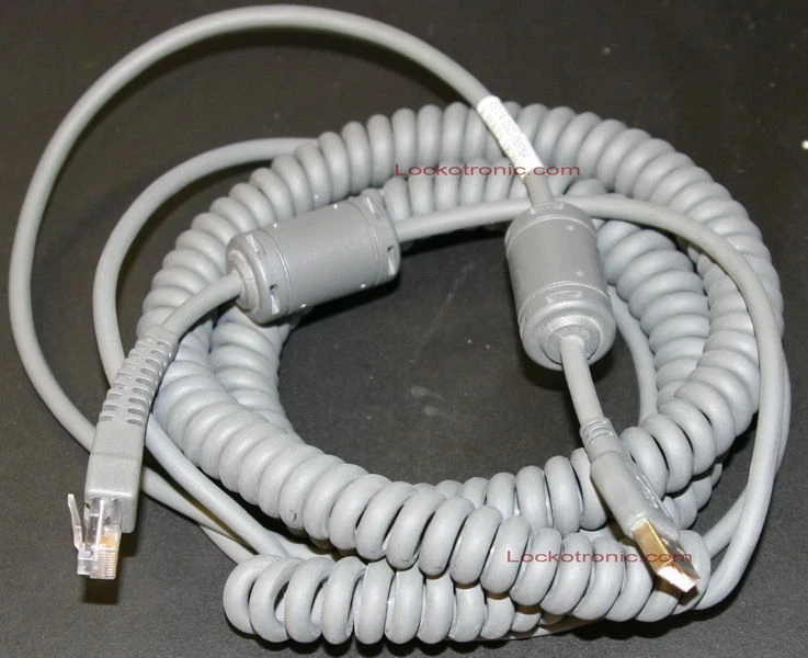 Motorola Symbol Barcode Scanner 25-53492-32 20' USB Coiled CABLE LS2208 - Image 1 of 1