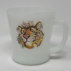 Fire King Esso (Exxon) Tiger Glass Mug Gas Station Giveaway Promo Vintage - Picture 1 of 9
