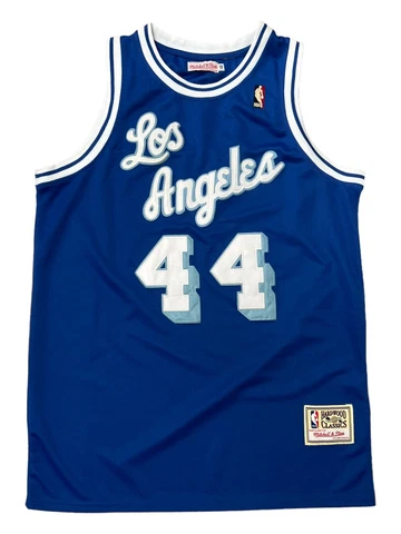 Los Angeles Lakers Jerry West Vintage NBA Mitchell & Ness Retro Jersey Sz L Cover