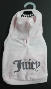 Neu rosa Juicy Couture Handtuch Krone Glitzer Diva Schleife Hund Tier XS - S Bekleidung - Bild 1 von 2