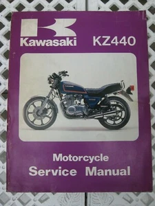KAWASAKI MOTORCYCLE SERVICE MANUAL. 80-82 KZ440-A/B/C/D Dealer Workshop Feb 1982 - Picture 1 of 7