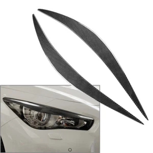 Scheinwerfer Augenbrauen Augenlider Abdeckung Trim für Infiniti Q50 Q60 14-22 - Bild 1 von 9