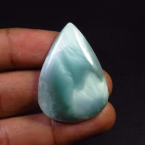 Emimorfite Cabochon Sciolto 33Cts Emimorfite Gemma Forma Pera 36x25mm HM-09 - Foto 1 di 8