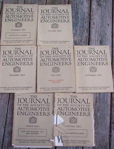 1922 THE JOURNAL OF THE SOCIETY OF AUTOMOTIVE ENGINEERS (S.A.E) | LOT OF 7 - Picture 1 of 5