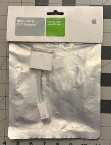 Apple Mini-DVI to DVI Adapter M9321G/B for iMac MacBook - Genuine OEM New/Sealed - Picture 1 of 4