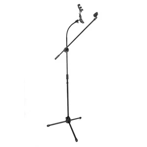 Microphone Mic Stand and Tablet or Phone Holder flexible gooseneck 2M Boom - Picture 1 of 4