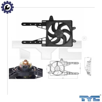 FAN ENGINE COOLING 809-0007 FOR FIAT PUNTO/Convertible/Van LANCIA 1.1L 4cyl 1.4L - Image 1 of 4