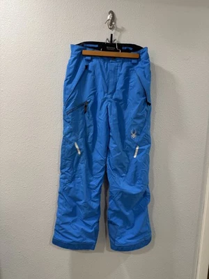 SPYDER Niños Esquí Nieve Pantalones Talla 14 Azul Invierno Snowboard Impermeable Exterior Foto 1 de 4