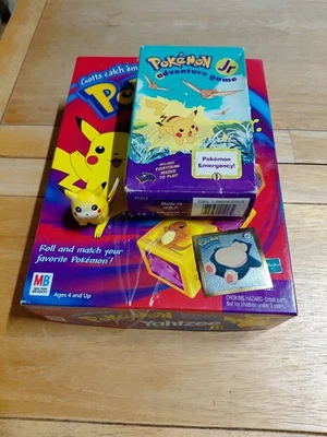 Vintage 1998 Pokemon Yahtzee Jr. - Complete- Milton Bradley Hasbro Plus Lot - Image 1 of 4
