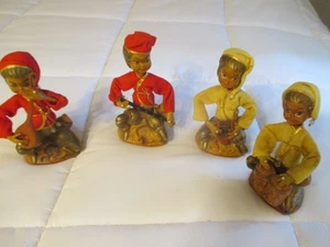 TILSO Pixies 8" Flöte Harp Playing Set Vintage 1960 Elves Hong Kong - Bild 1 von 8