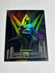 2025 Topps Finest WWE Roman Reigns /20 rifrattore non comune - Foto 1 di 12
