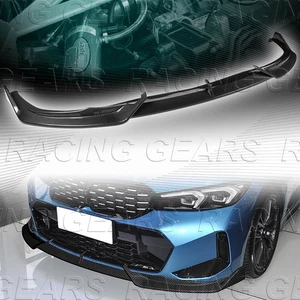 CARBON PAINTED FRONT BUMPER LIP SPOILER FOR 23-25 BMW 330I M340I G20 LCI M-SPORT - Picture 1 of 7