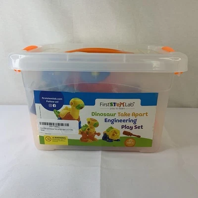 First Stem Lab Kids Build & Learn Dinosaur Take Apart Toy Set with Tools - Image 1 of 4