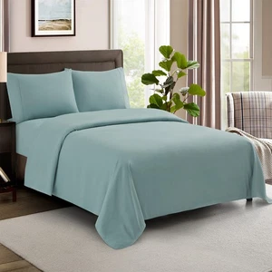 Queen Size Sheets 100% Cotton Made in Egypt Soft 600 Thread Count for Queen S... - Picture 1 of 5